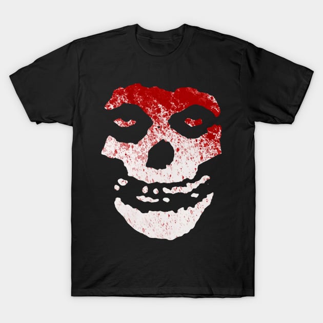 The Crimson Ghost Skull - Blood T-Shirt by RainingSpiders